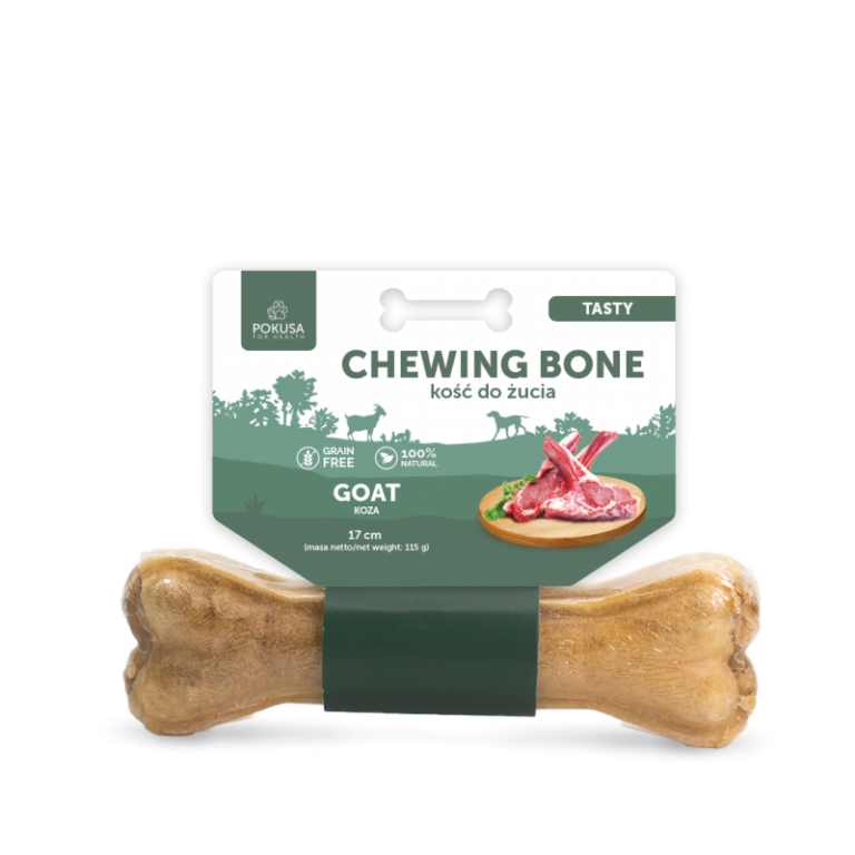 PREMIUM SELECTION chewing bone kość do żucia o smaku tasty koza 17 cm