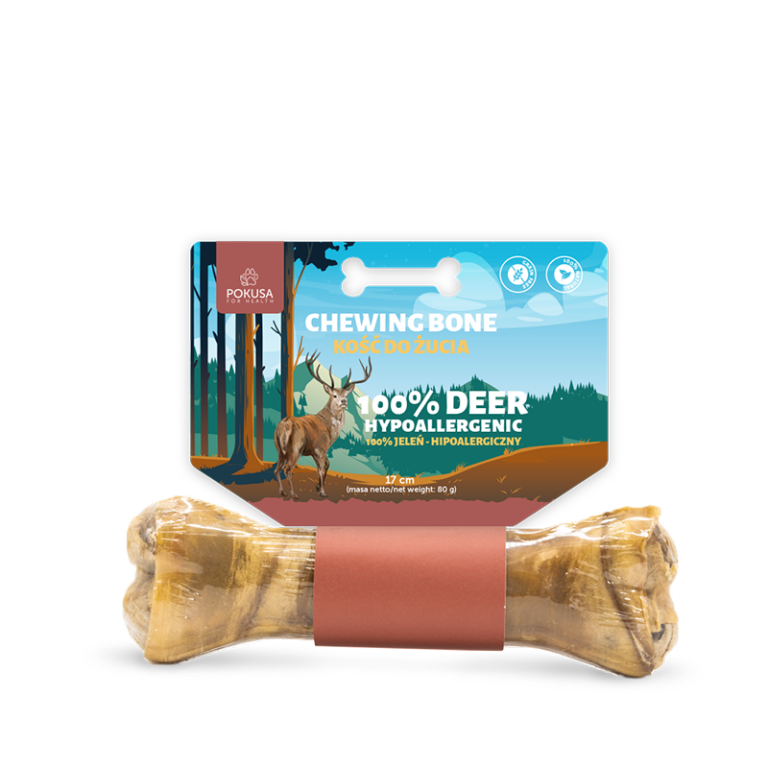 FEEL THE WILD chewing bone kość do żucia jeleń hipoalergiczny 17 cm