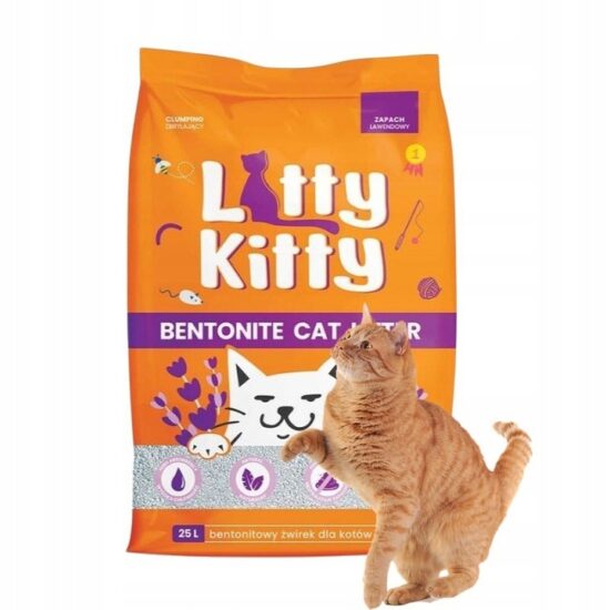 LITTY KITTY Bentonite lawenda 25 l